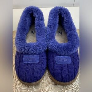 UGG Purple Knit Slippers